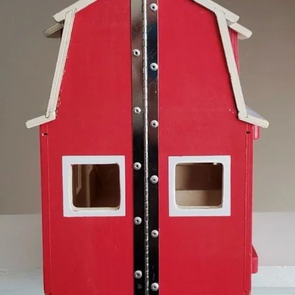 Melissa & Doug Red and White Barn with Gray Roof - Picture 4 of 4